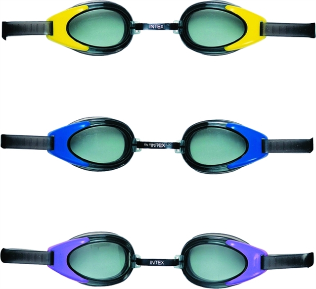 Picture of Intex Water Pro Goggles Soft Tpr Eyecups Asst Blk/Pink/Clear