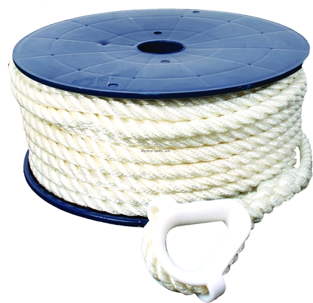 Picture of Invincible Marine Anchor Line 1/2"X200' 3-Strand Twisted Nylon