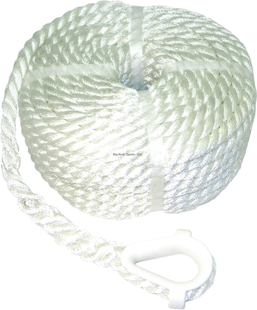 Picture of Invincible Marine Anchor Line 3/8"X50' 3-Strand Twisted Nylon