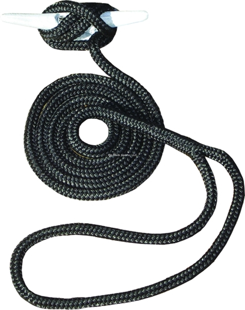 Picture of Invincible Marine Dock Line 1/2"X15' Hand Spliced Double Braid Black