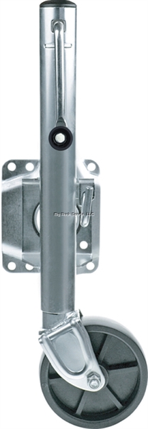 Picture of Invincible Marine Offset Trailer Jack, 1000Lb 1.75 X 6" Wheel Travel 10"-Zinc Plated