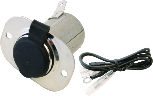 Picture of Invincible Marine Power Socket 12 Volt Stainless W/Cover