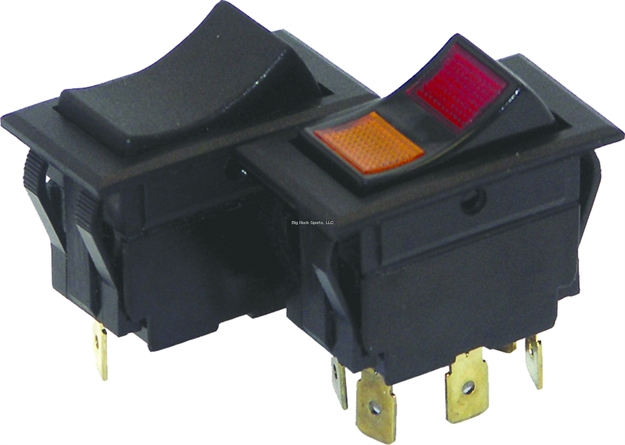 Picture of Invincible Marine Rocker Switch Illuminated On/Off (Red)