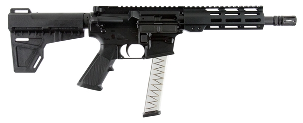 Picture of I.O. Io9mm2022br M215 Ml-7 AR Pistol With Kak Brace Semi-Automatic 9Mm Luger 7.5" 30+1 Polymer Black