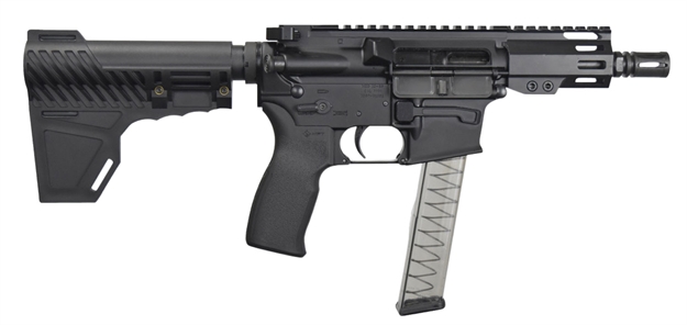 Picture of I.O. Iohf1001 Hellfire  9Mm Luger 5.25" 30+1 Black Black Polymer Grip Fixed Blade Brace