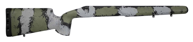 Picture of  Iota Outdoors 941311100153281211 Kremlin  Textured Large Pattern Matte Black Olive Carbon Fiber Fixed With M24 Barrel Contouring For Tikka T3 Right Hand 850029958147