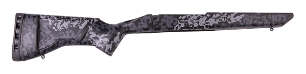 Picture of Iota Outdoors 961211101113211101 Krux  Large Pattern Midnight Gray Fiberglass Fixed With M24 Barrel Contouring For Remington 700 Short Action Right Hand