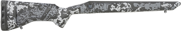 Picture of  Iota Outdoors 961211102113111101 Krux  Large Pattern Midnight Gray Fiberglass Fixed With Varmint Barrel Contouring For Remington 700 Long Action Right Hand
