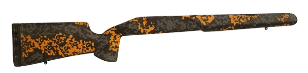 Picture of  Iota Outdoors 971216101113211211 Kremlin  Matte Large Pattern Desert Gray With Clear Coat Carbon Fiber Fixed With Varmint Barrel Contouring For Remington 700 Short Action Right Hand