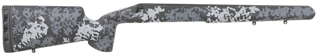 Picture of  Iota Outdoors 971211101113111211 Kremlin  Matte Large Pattern Midnight Gray With Clear Coat Carbon Fiber Fixed With Varmint Barrel Contouring For Remington 700 Short Action Right Hand 850029958734