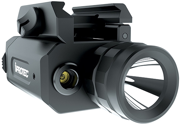 Picture of  Iprotec 6568 Rm230lsr Rail-Mount Firearm Light & Red Laser  Black 230 Lumen White Light