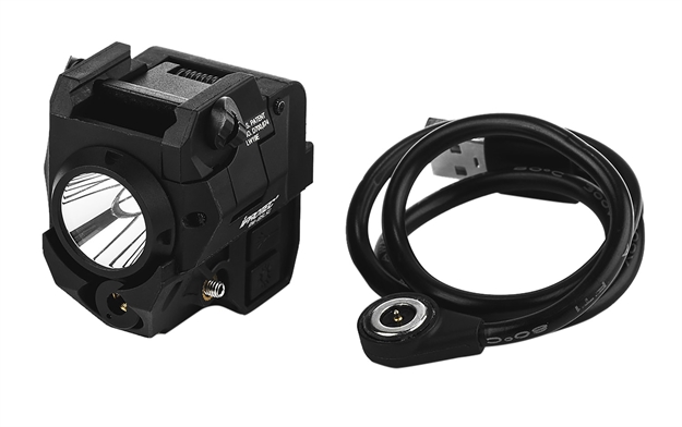 Picture of  Iprotec 6751 Rm185lsg Rail-Mount Firearm Light With Green Laser  Black 185 Lumen White Light 645397932918