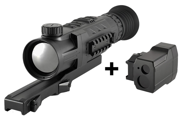 Picture of Iray Usa Irayrh50lrf Rico Mk1 W/Ilr 1000 Combo Thermal Scope Black 3X50mm Black/White/Red/Green 2 Dynamic/5 Static Reticle 640X480, 50Hz Resolution