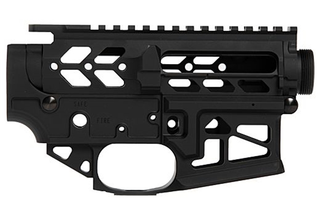 Picture of Iron City Rifle Works City Ar15 Receiver Set Berserker Skeletonized Black