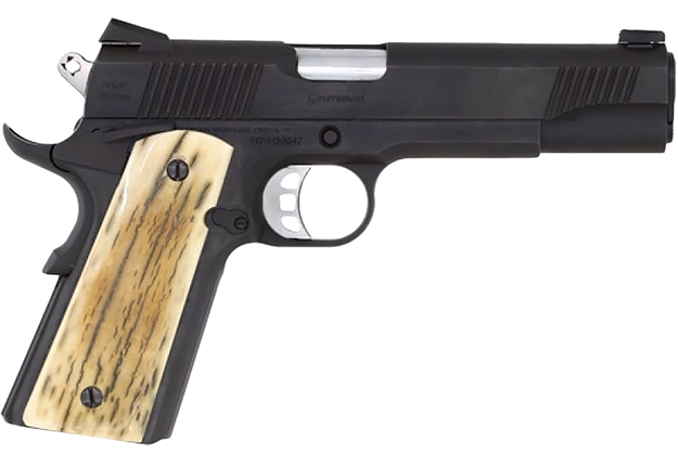 Picture of Italian Firearms Group Gunworks 1911 Govt 45Acp 5" 8Rnd Blued/Ivory Grp< TGWGVBL45M