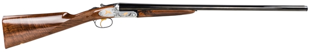 Picture of F.A.I.R. Frisprdl1628 Iside Prestige Deluxe Full Size 16 Gauge Break Open 2.75" 2Rd 28" Blued Side BY Side Barrel, Silver Stainless Steel Engraved Receiver, Fixed Walnut Stock, Right Hand FR-ISPRDL-1628 8057829613371