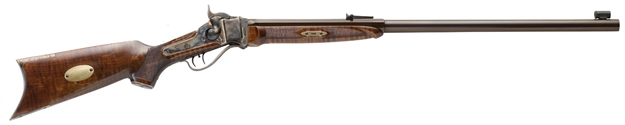 Picture of  Davide Pedersoli 010S769457 1874 Old West 45-70 Gov 1Rd 30" Blued Barrel, Color Case Hardened Steel Receiver, Walnut Wood Stock, Right Hand 8029874024624