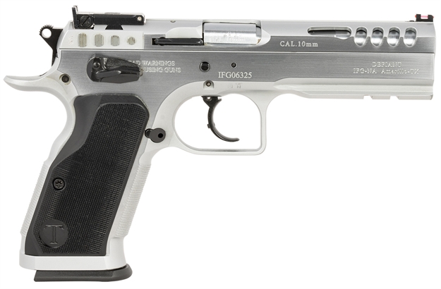 Picture of Tanfoglio Ifg Tfstockm10 Defiant Stock Master 10Mm Auto 13+1 4.75" Hard Chrome Steel/Aluminum Grip TF-STOCKM-10