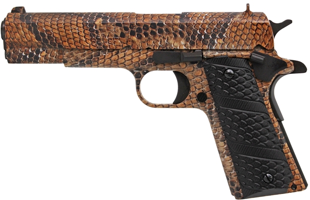 Picture of Iver Johnson Arms 1911A1 1911 A1 Rattlesnake Government Size 45 Acp 8+1 5" 1911A1 RATTLESNAKE 796167791850