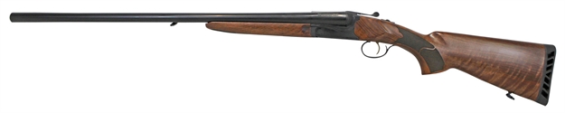 Picture of Iver Johnson Arms Ij800-28 Ij800  Full Size 12 Gauge Break Open 3" 2 Shot 28" Black Side BY Side Barrel, Black Steel Receiver, Fixed Walnut Wood Stock, Ambidextrous IJ8001228 610406807624