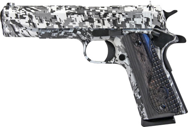 Picture of Iver Johnson Johnson 1911A1 .45Acp 5" FS 8Rd Digital Snow