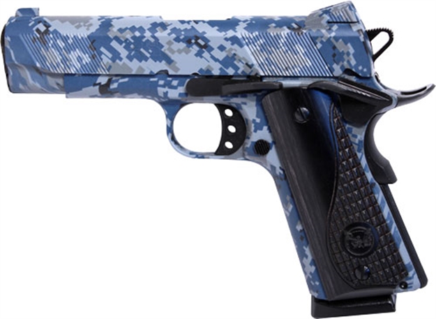 Picture of Iver Johnson Johnson 1911A1 Hawk .45Acp 4.25" Digital Navy<