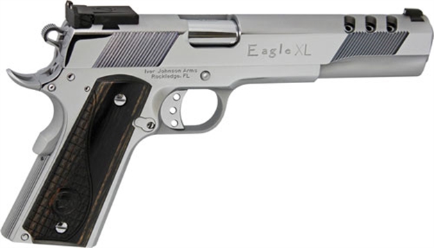 Picture of Iver Johnson Johnson Eagle XL Ported 45Acp 6" Adj Polished Chrome GIJ35