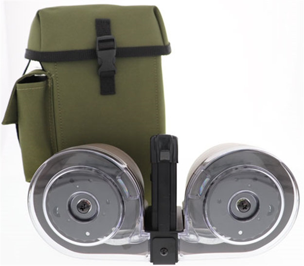 Picture of Iver Johnson Johnson Magazine Ar15 .223 100Rd Drum Blk/Green Poly