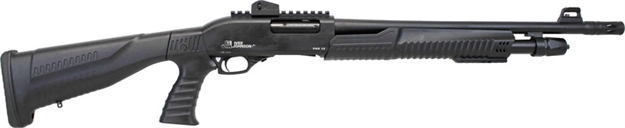 Picture of Iver Johnson Johnson Pump 12Ga 3" 18" Cyl Blued QD Pistol Grip Stock PAS12PG RAIL