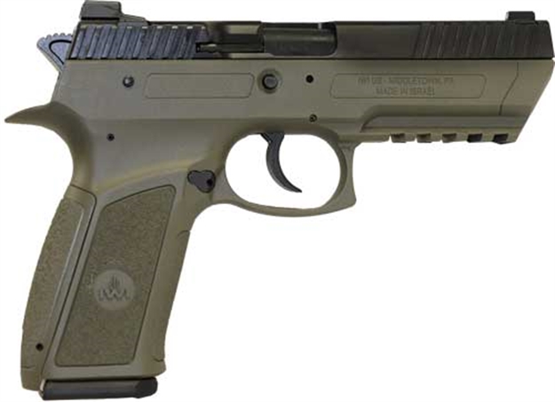 Picture of Iwi Jericho 941 Enhanced 9Mm 4.4" 2-16Rd Mag OD Green Poly J941PL9OD-II 818004021781