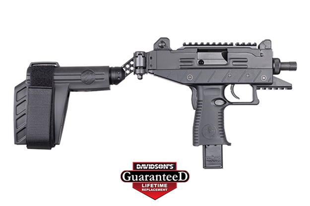 Picture of Iwi US Upp9sb-T Uzi Pro  9Mm Luger 4.50" TB 25+1 Black Black Side Folding Pistol Brace Stock Black Polymer Grip Right Hand
