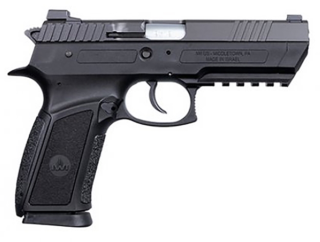 Picture of Iwi US J941pl9fd-Ii Jericho 941 Enhanced 9Mm Luger Caliber With 4.40" Barrel, 17+1 Capacity, Flat Dark Earth Finish Picatinny Rail Frame, Serrated Black Steel Slide & Polymer Grip J941PL9-FD 859735005893