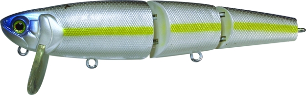 Picture of Jackall Lures Mikey Jr. Segmented Swimbait, 3.8", 5/8 Oz, Chartreuse Shad, Floating