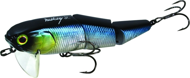 Picture of Jackall Lures Mikey Jr. Segmented Swimbait, 3.8", 5/8 Oz, HL Aurora Black, Floating