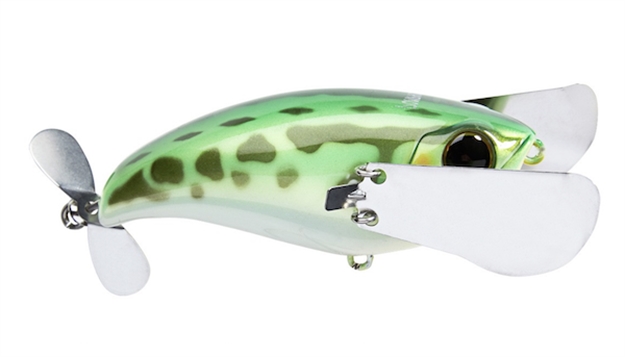 Picture of Jackall Lures Pompadour Topwater Bait, 3 7/64", 0.77 Oz, Green Frog, Floating