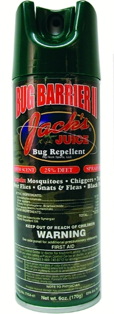 Picture of Jacks Juice Bug Barrier II Insect Repellent, Earth Scent, 6 OZ Aerosol, 25% Deet