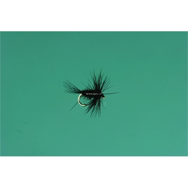 Picture of Jackson Cardinal Dry Fly, #18, Black Midge