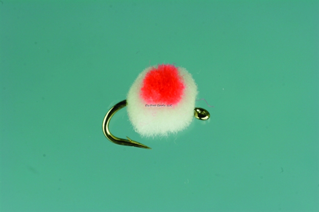 Picture of Jackson Cardinal Glo Bug, #12, Salmon Egg With Dot