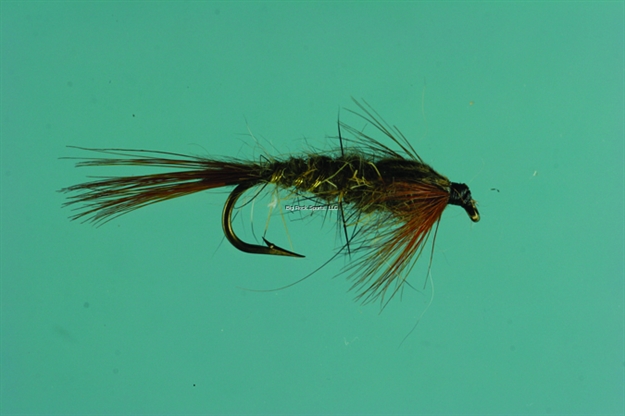 Picture of Jackson Cardinal Nymph Fly, #14, Gold Ribbed Hare's Ear