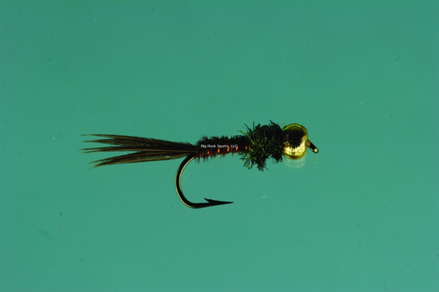 Picture of Jackson Cardinal Nymph Fly, #16, Beadhead Flashback Pheasant Tail