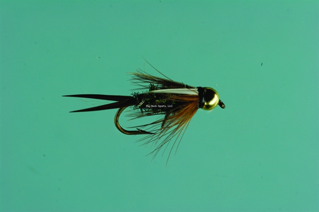Picture of Jackson Cardinal Nymph Fly, #16, Beadhead Prince Nymph