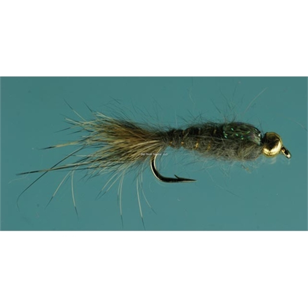 Picture of Jackson Cardinal Nymph Fly, #18, Beadhead Flashback Hare's Ear