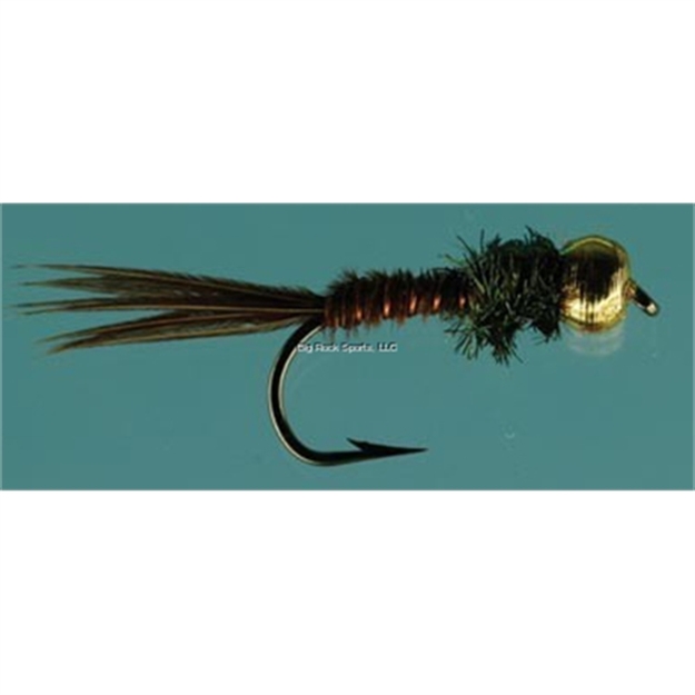 Picture of Jackson Cardinal Nymph Fly, #18, Beadhead Flashback Pheasant Tail