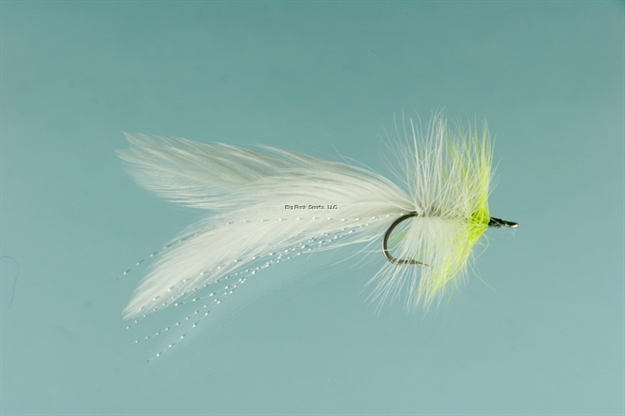 Picture of Jackson Cardinal Saltwater Fly, 1/0, Sea-Ducer Chartreuse White
