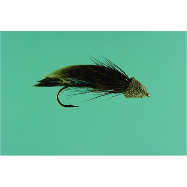 Picture of Jackson Cardinal Streamer Fly, #8, Muddler Minnow