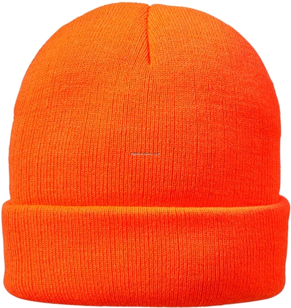 Picture of Hot Shot 4-Ply Knit Cuff Cap, Blaze Orange