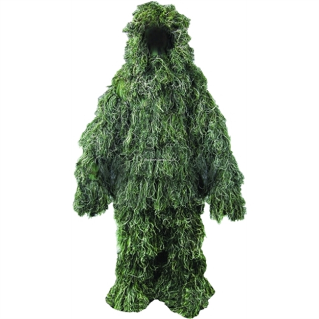 Picture of Hot Shot Woodland Deluxe Ghillie Suit, 5-Piece Set, Western Camo M/L