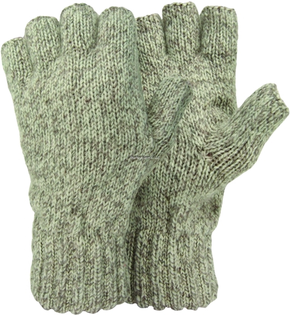 Picture of Hot Shot Fingerless Ragg Wool Glove Lightweight Oatmeal