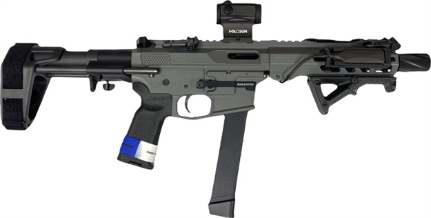 Picture of Jacob Grey Custom Grey Pistol Jg9 9Mm 7.5" Grey Ghost Kit W/Red Dot