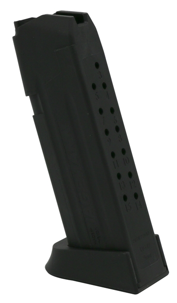 Picture of Jagemann 12354 Jag 19 Magazine Compatible With G19 15 RD Round Polymer Black Finish